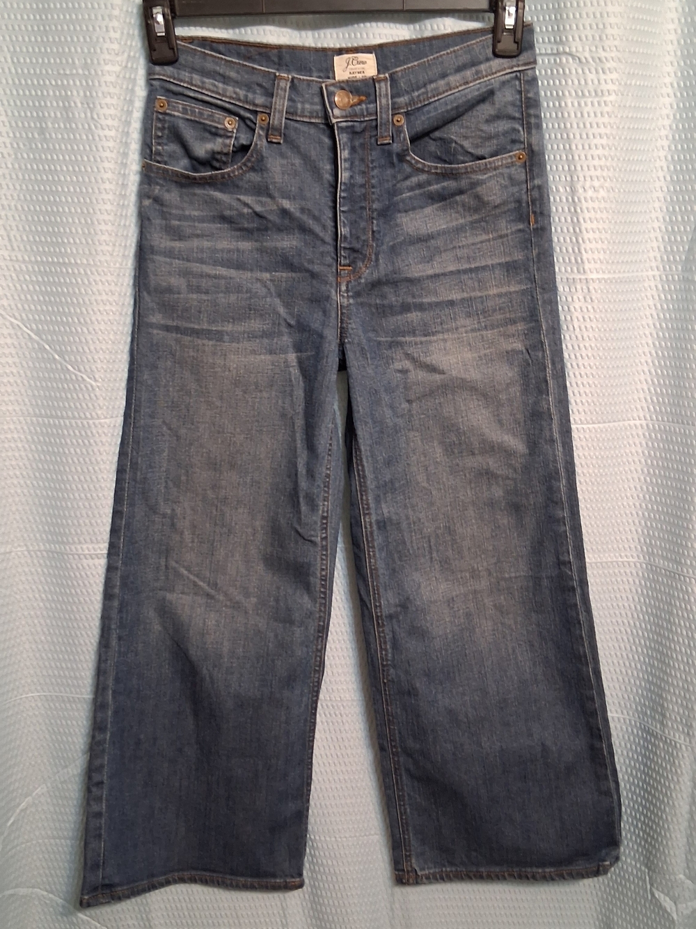 J. Crew Rayner Womens Medium Blue Wide Leg Jeans